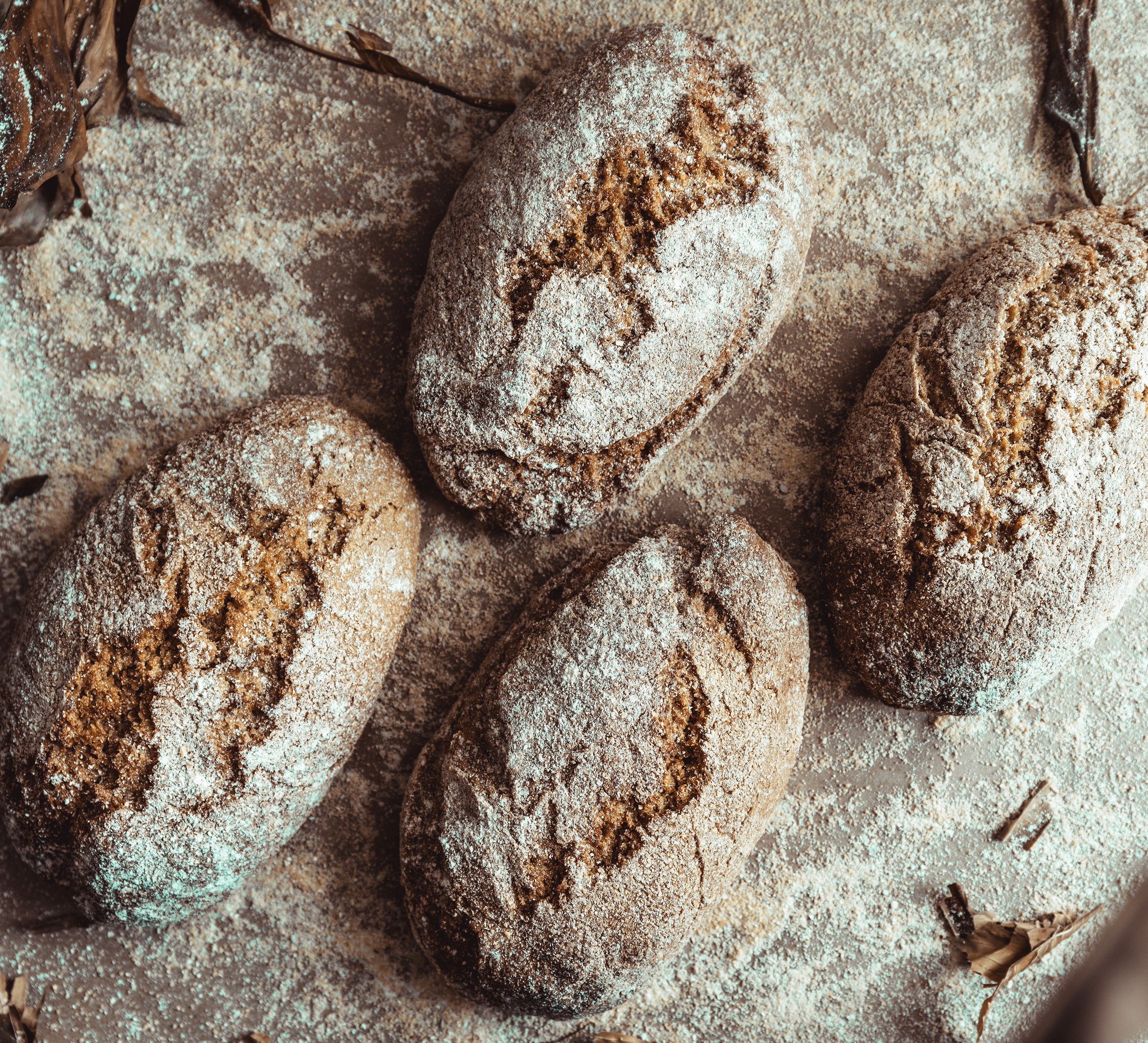 Round Sourdough Bread by Larry Andersen